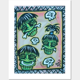 shrunken heads Posters and Art